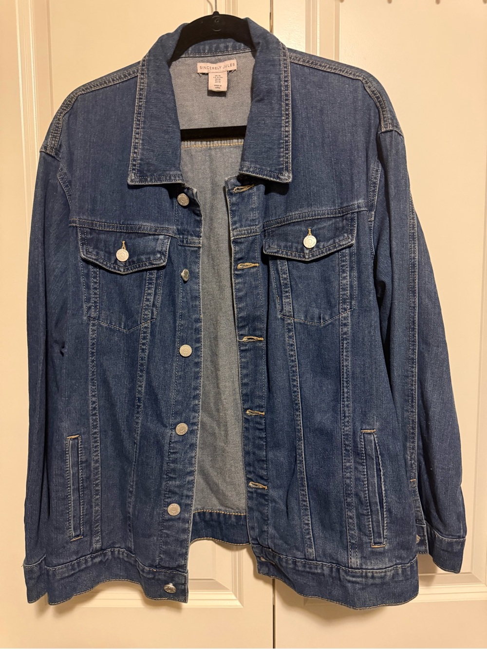 Sincerly Jules Classic Indigo Denim Jacket